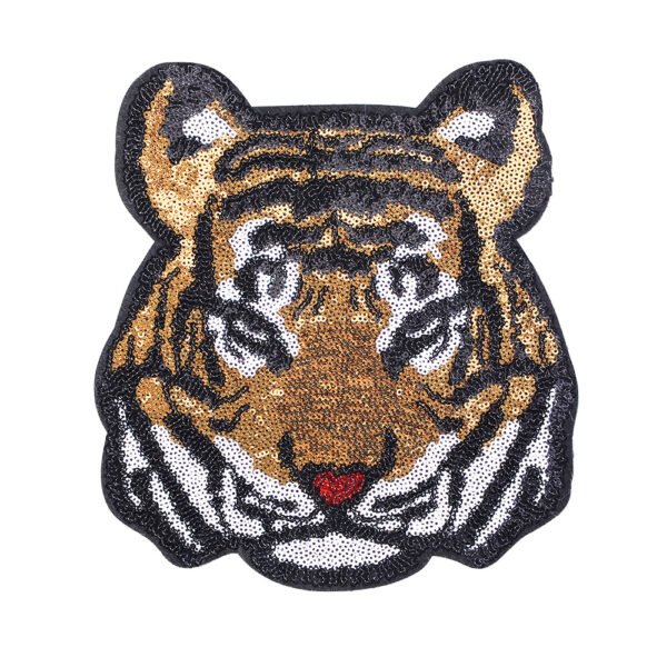 Tiger sequin patches