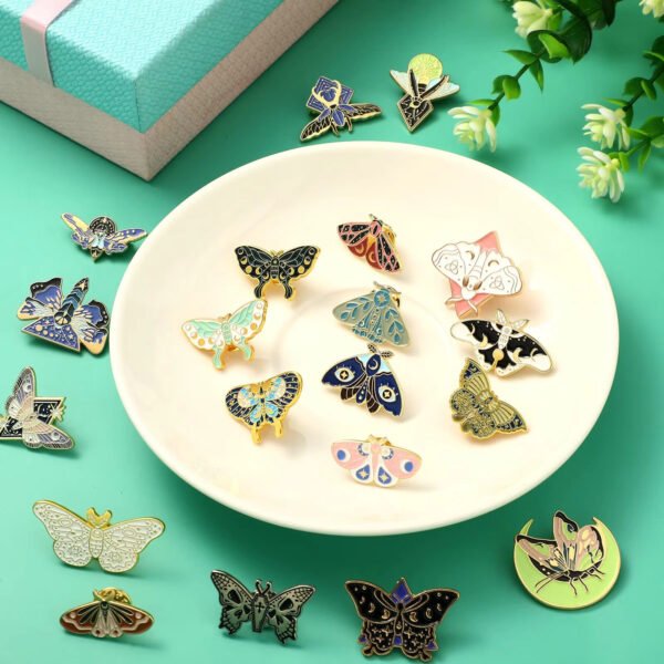 Butterfly insect enamel pins