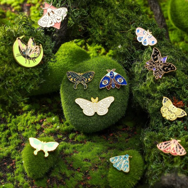 Butterfly insect enamel pins