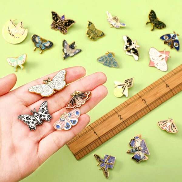 Butterfly insect enamel pins