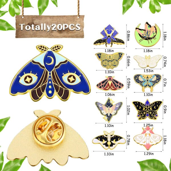 Butterfly insect enamel pins