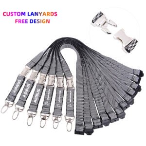 Wholesale Promotional Custom Heat Transfer Polyester Lanyards With ID Card Badge Holder
