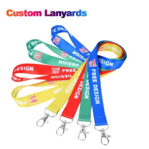Custom Logo Heat Transfer Printing Neck Strap Lanyard Custom Keychain Lanyards