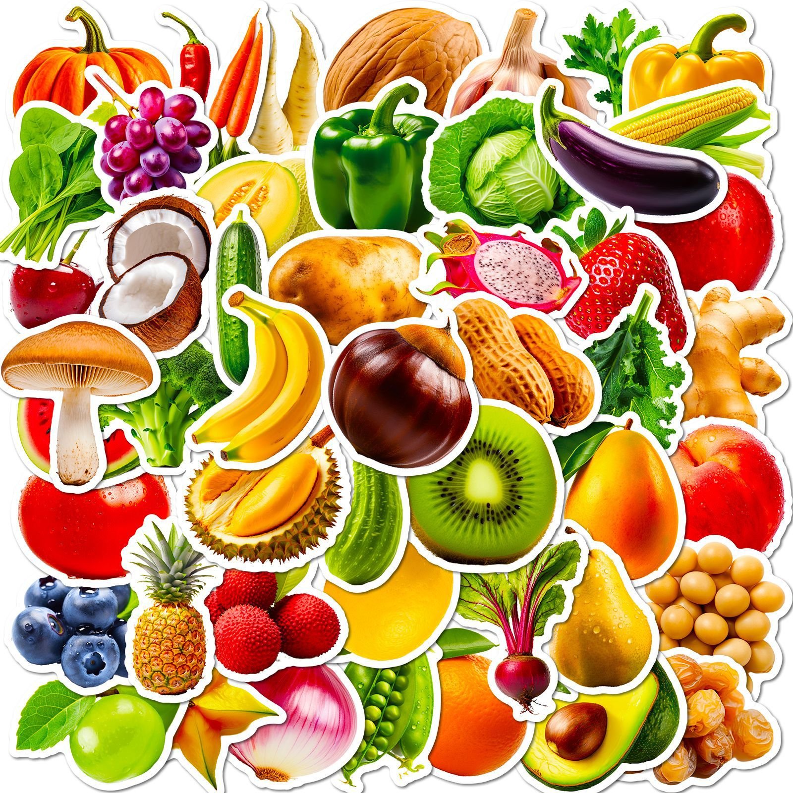 ST001 fruit and vegetable stickers - product photo 19